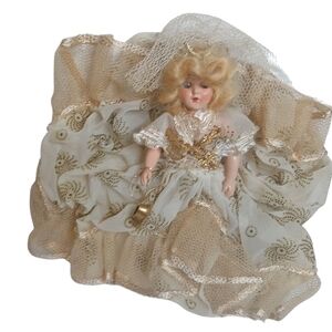 HTF RARE 1950's Walt Disney Cinderella Sleepy Eye Doll 7.5" T in Original Box